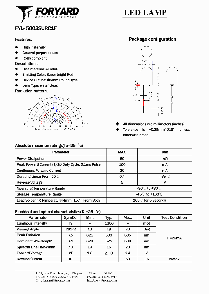 FYL-5003SURC1F_4958125.PDF Datasheet