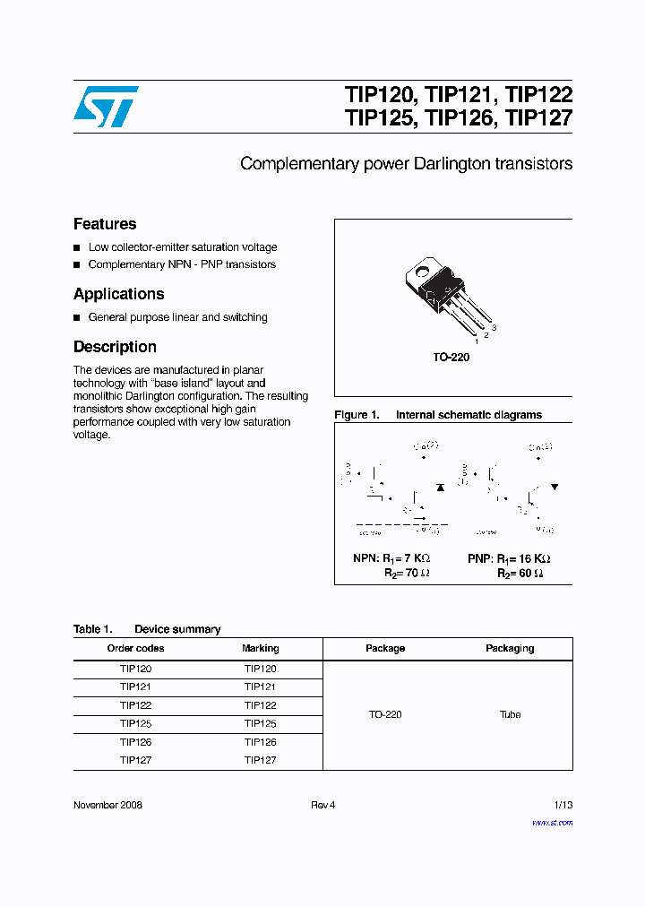 TIP122_4961646.PDF Datasheet