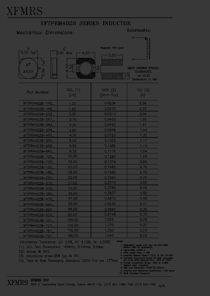 XFTPRH4D28-100_4973293.PDF Datasheet