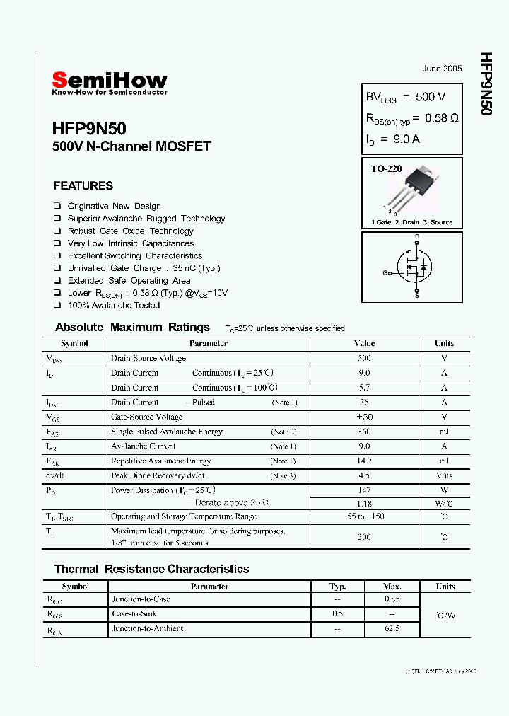 HFP9N50_4975233.PDF Datasheet