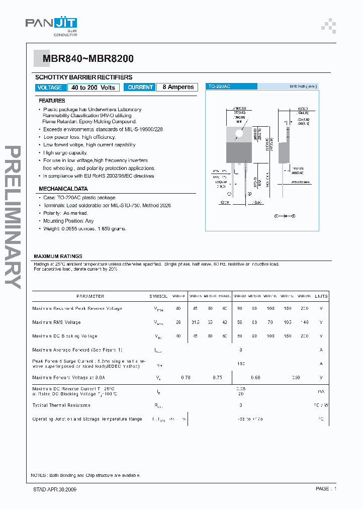 MBR850_4976527.PDF Datasheet