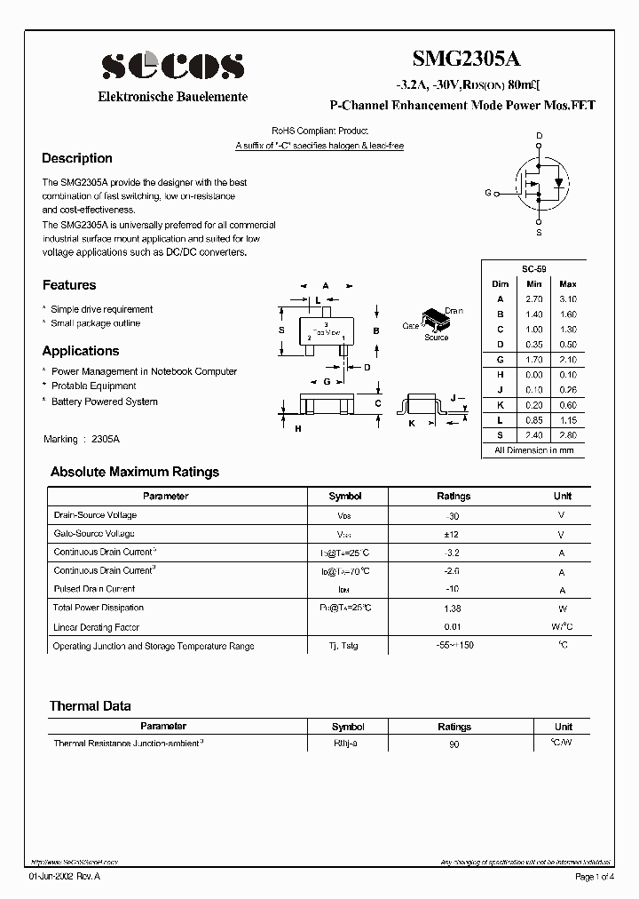 SMG2305A_4977194.PDF Datasheet