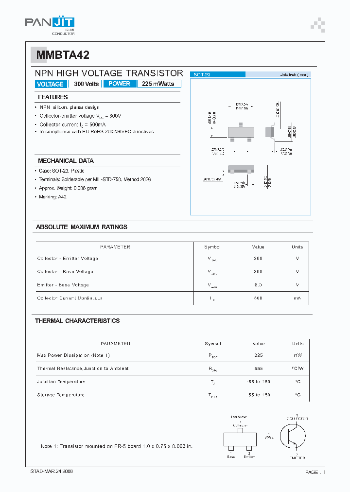 MMBTA42_4979629.PDF Datasheet