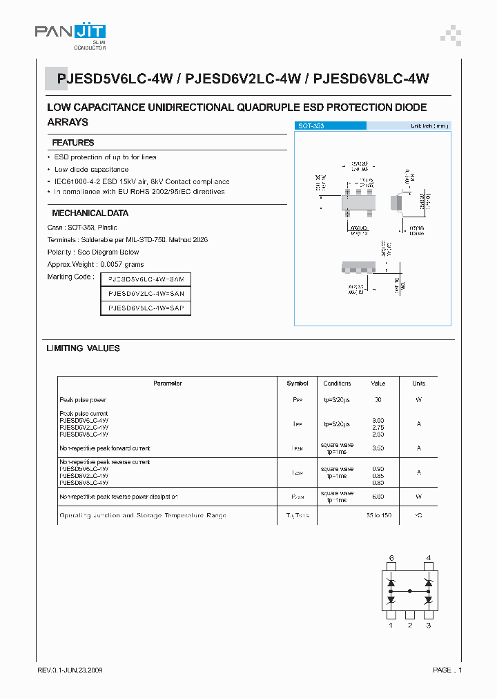 PJESD5V6LC-4W_4985873.PDF Datasheet