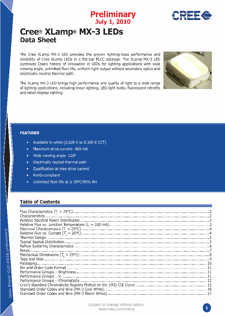 MX3AWT-A1-0000-0008E7_4986851.PDF Datasheet