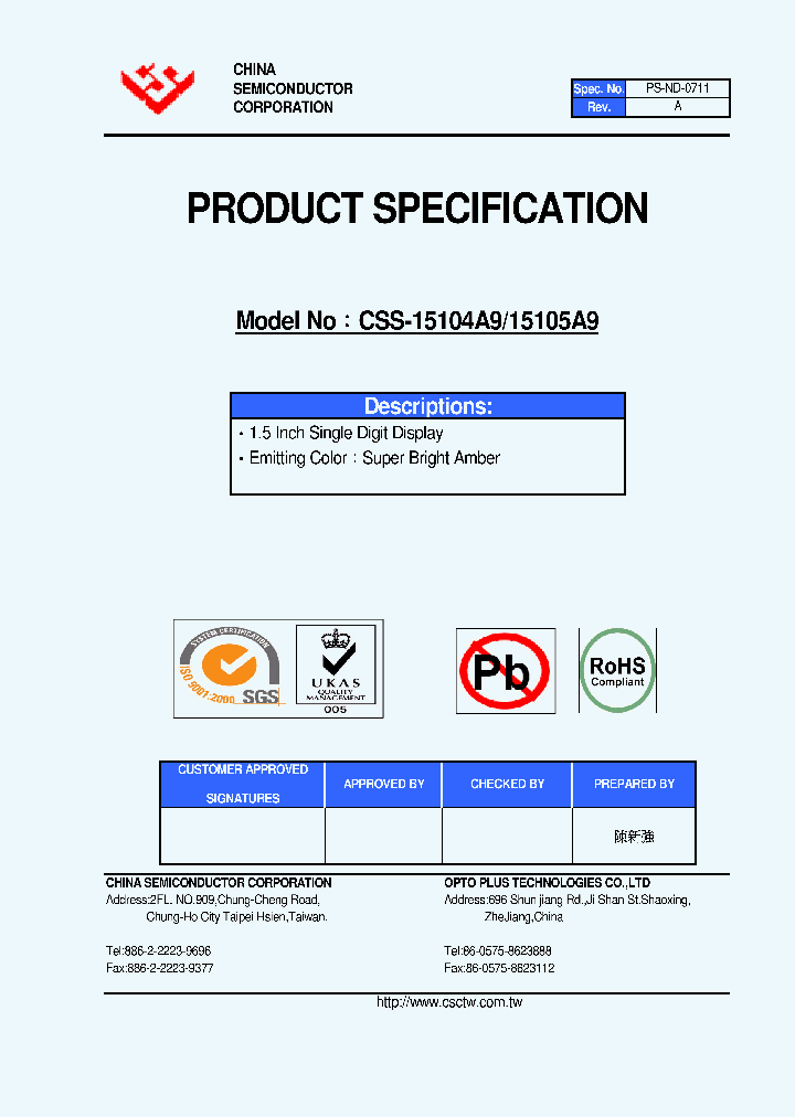 CSS-15105A9_4989900.PDF Datasheet