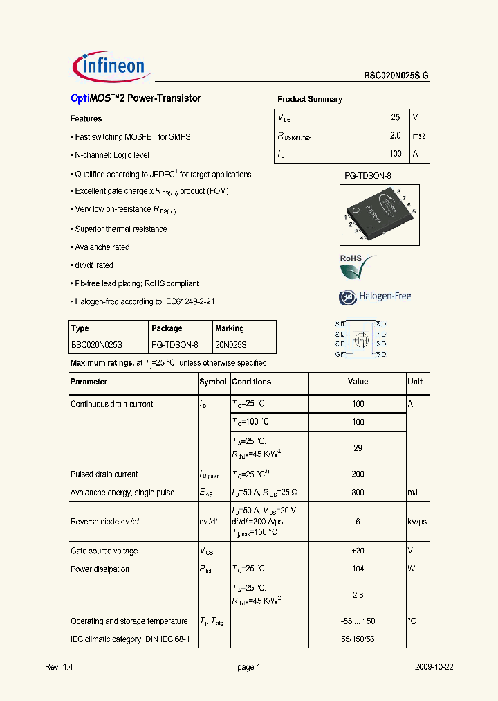 BSC020N025SG09_4993865.PDF Datasheet