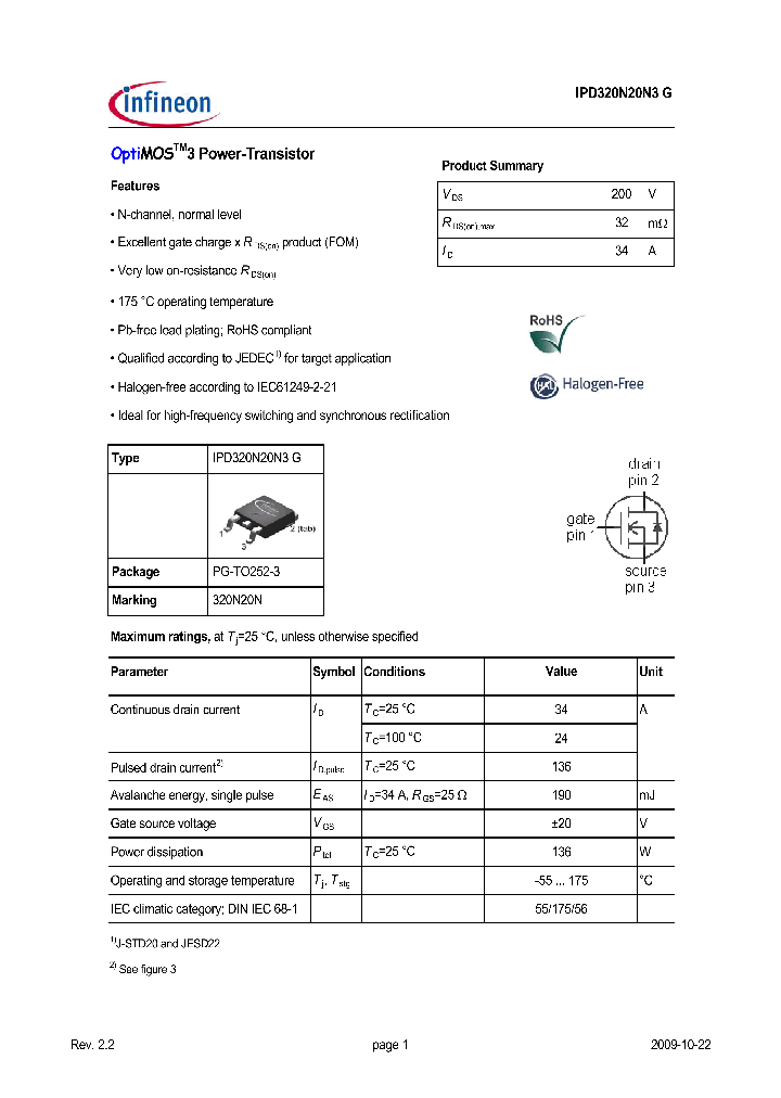 IPD320N20N3G_4995997.PDF Datasheet