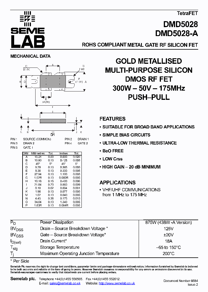 DMD5028_5004878.PDF Datasheet