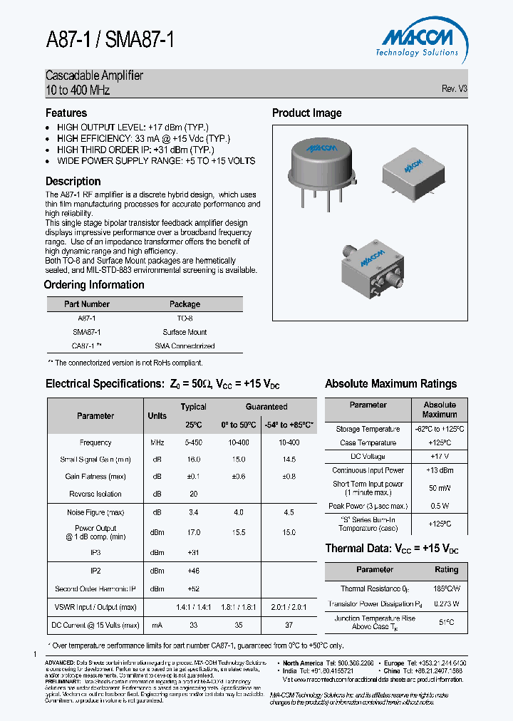 SMA87-1_5011567.PDF Datasheet