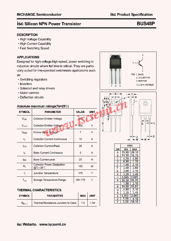 BUS48P_5014001.PDF Datasheet