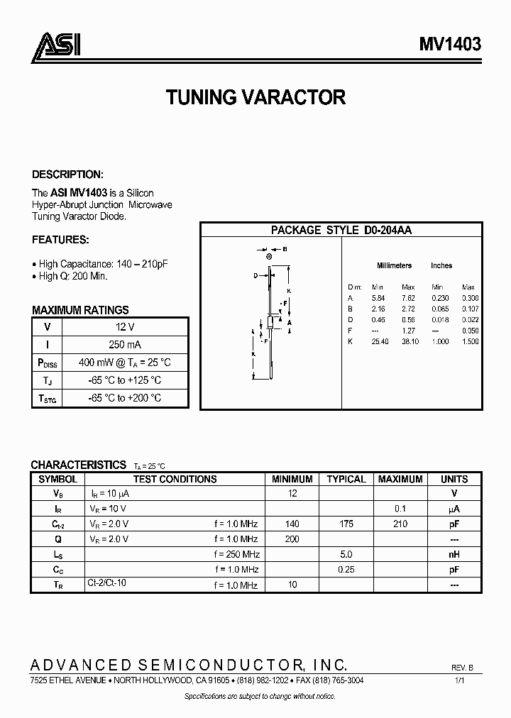 MV140307_5014336.PDF Datasheet