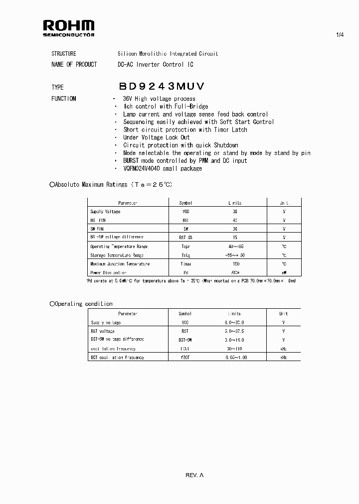 BD9243MUV_5015787.PDF Datasheet