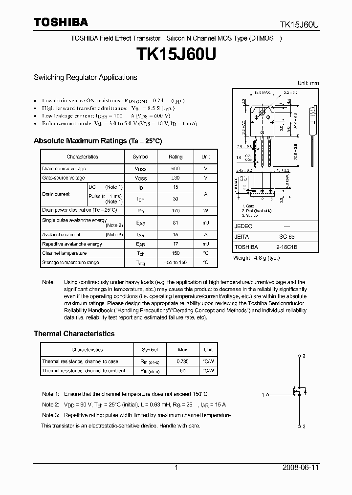 TK15J60U_5021248.PDF Datasheet