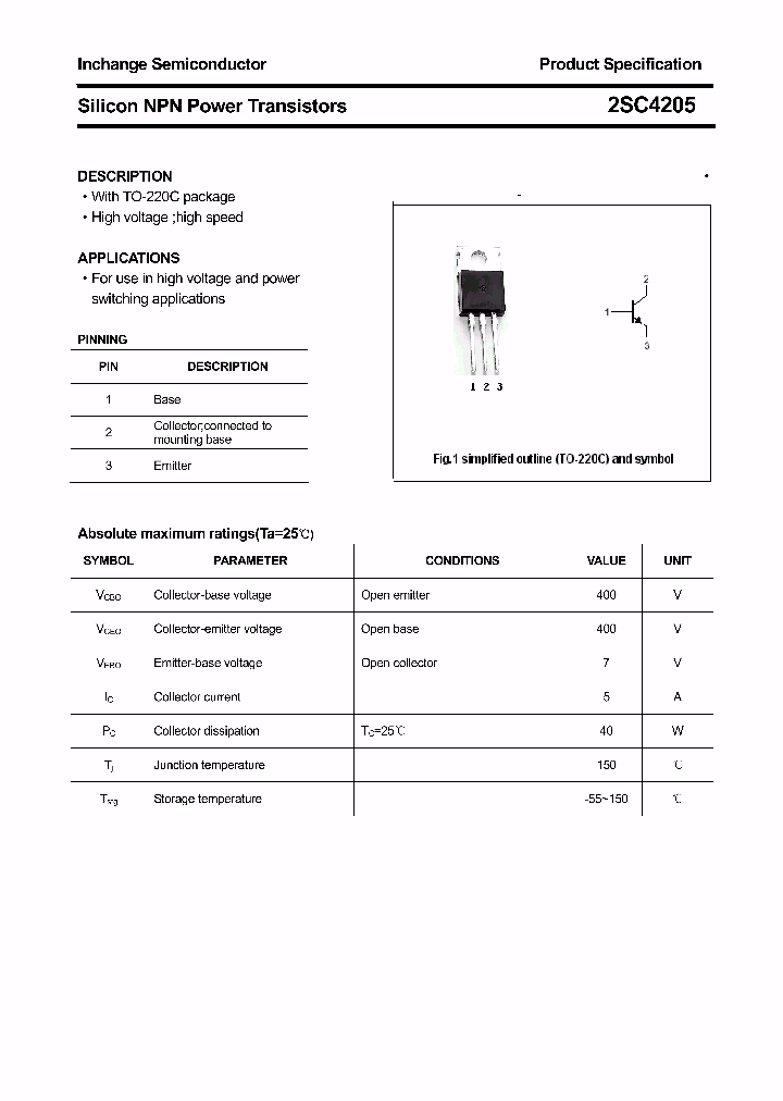 2SC4205_5024092.PDF Datasheet