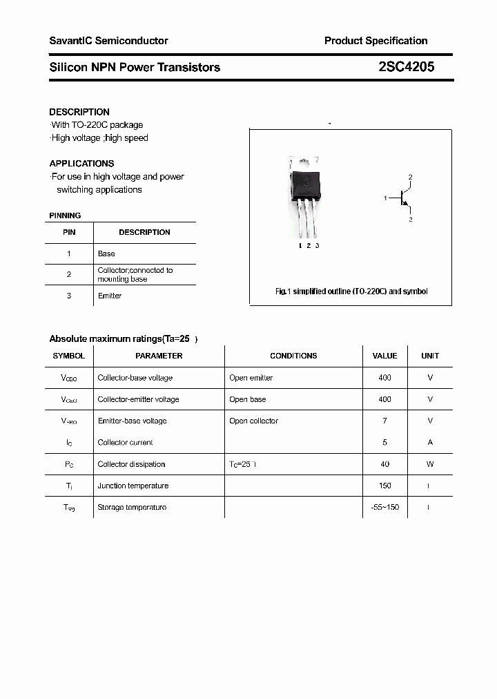 2SC4205_5024093.PDF Datasheet