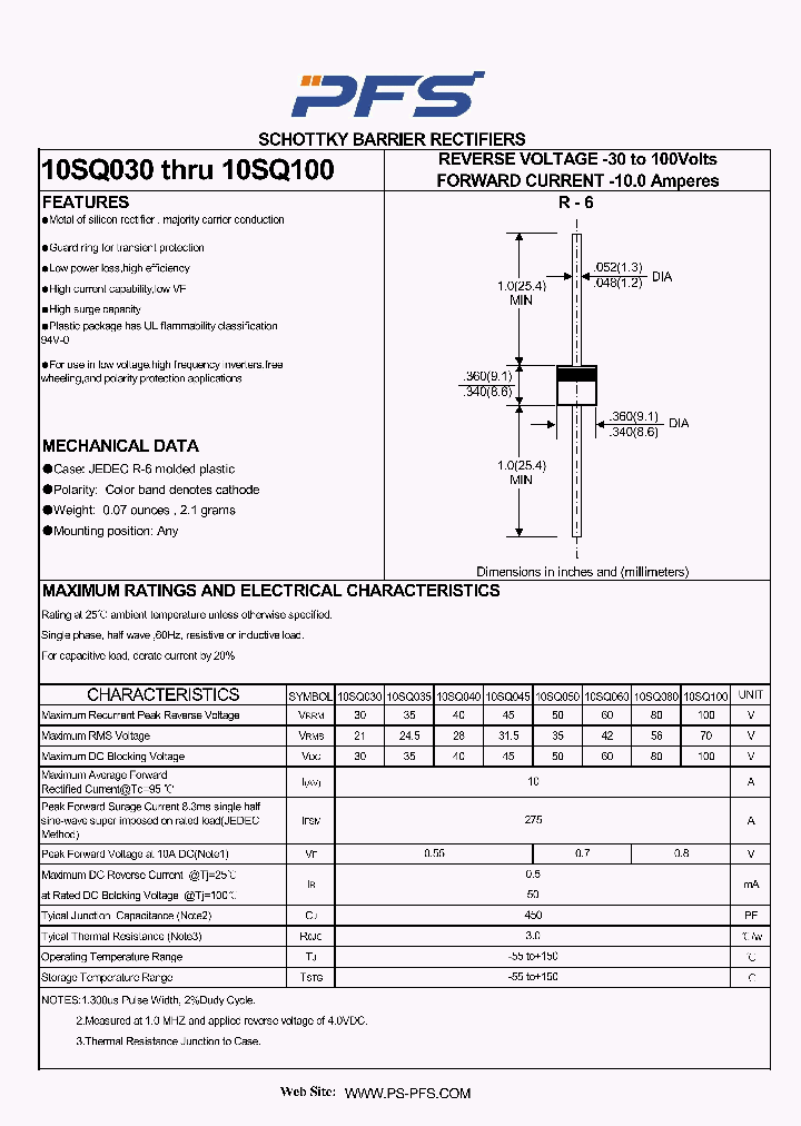 10SQ030_5030201.PDF Datasheet