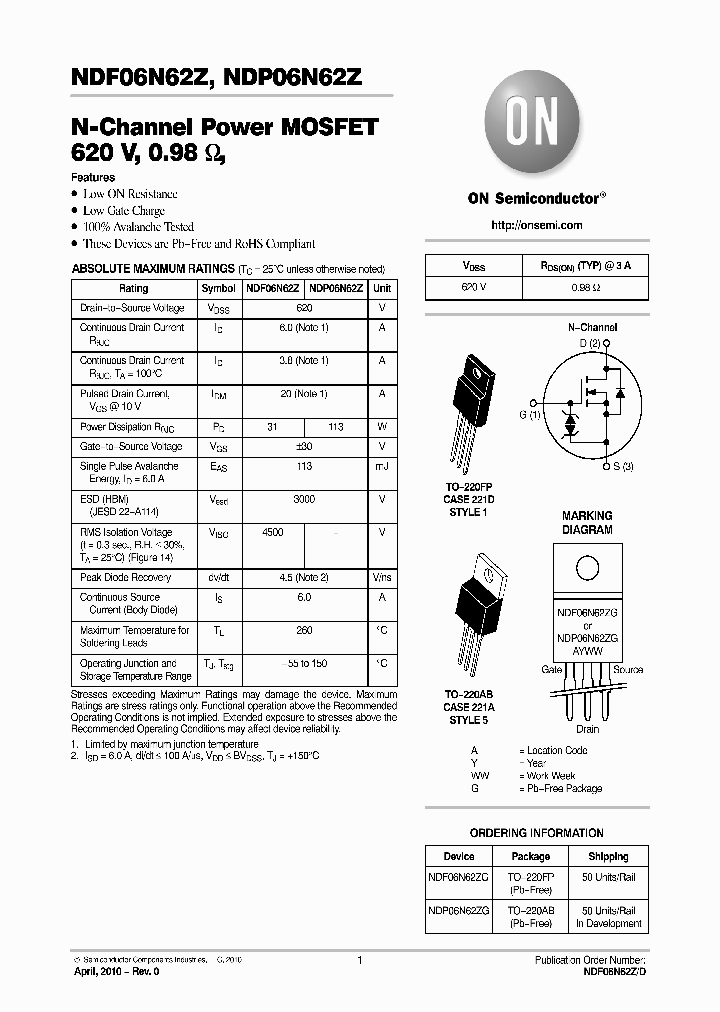 NDF06N62Z_5039451.PDF Datasheet