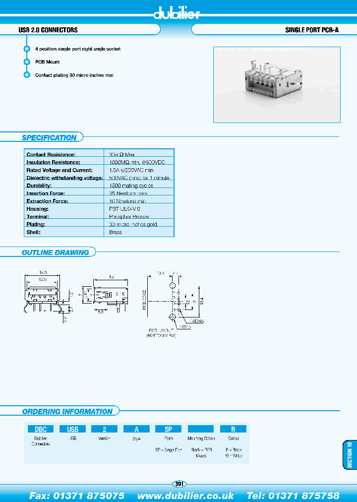 DBCUSB2ASPB_5041457.PDF Datasheet