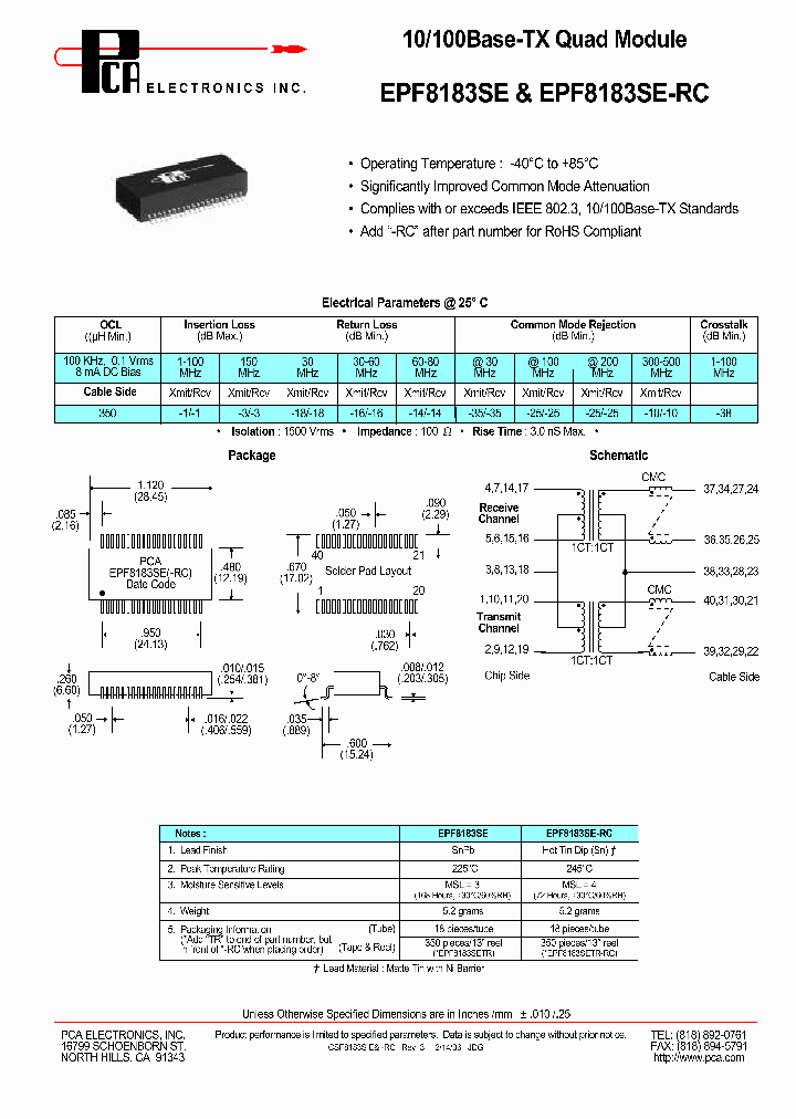 EPF8183SE-RC_5047310.PDF Datasheet