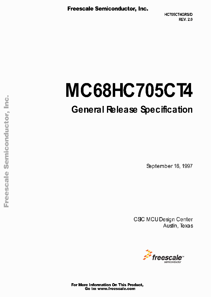 MC68HC705CT4FB_5050133.PDF Datasheet