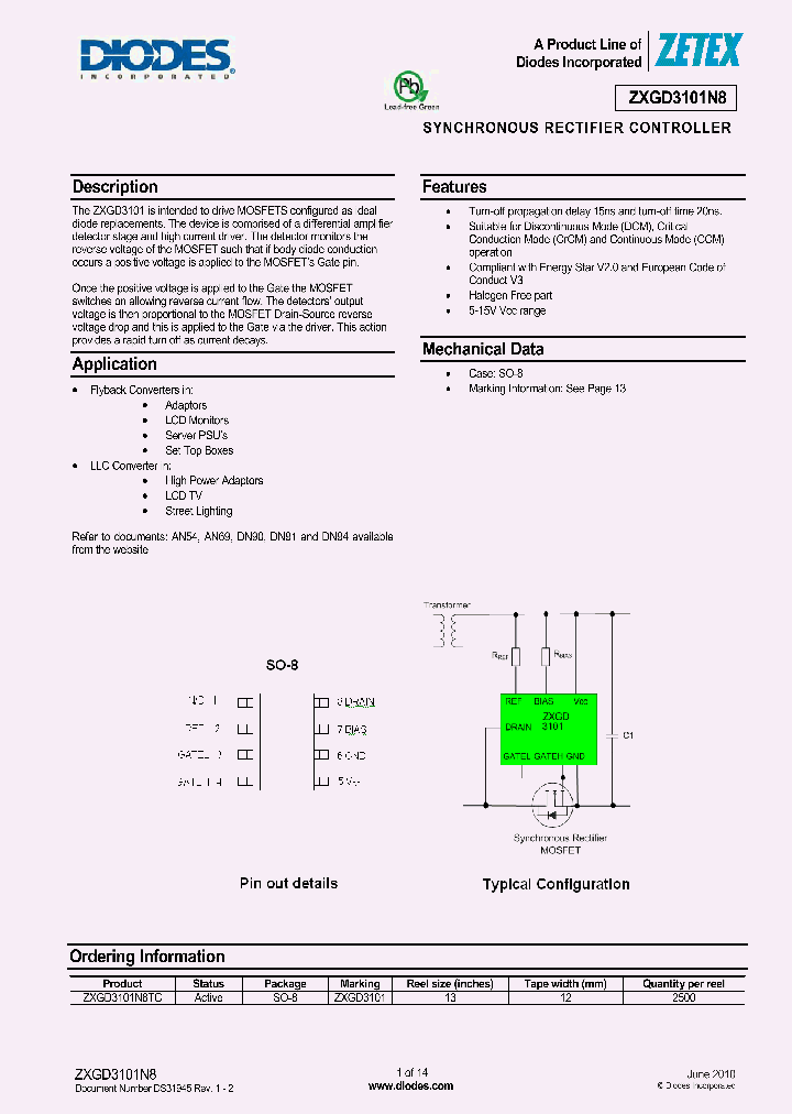 ZXGD3101N8TC_5056147.PDF Datasheet