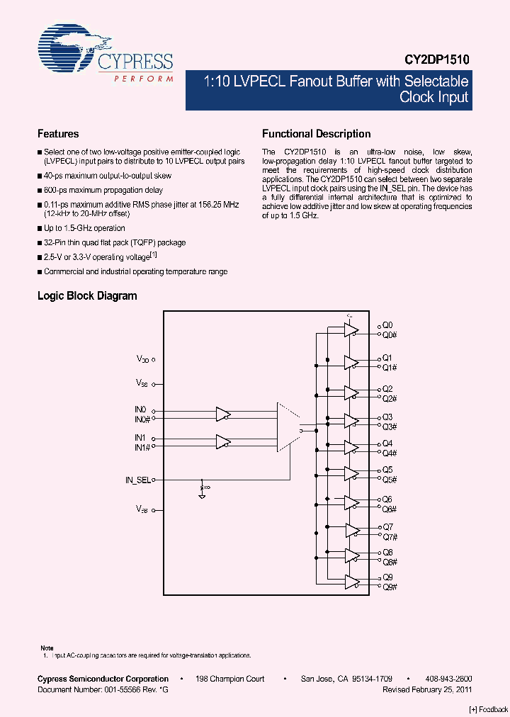 CY2DP1510_5056757.PDF Datasheet