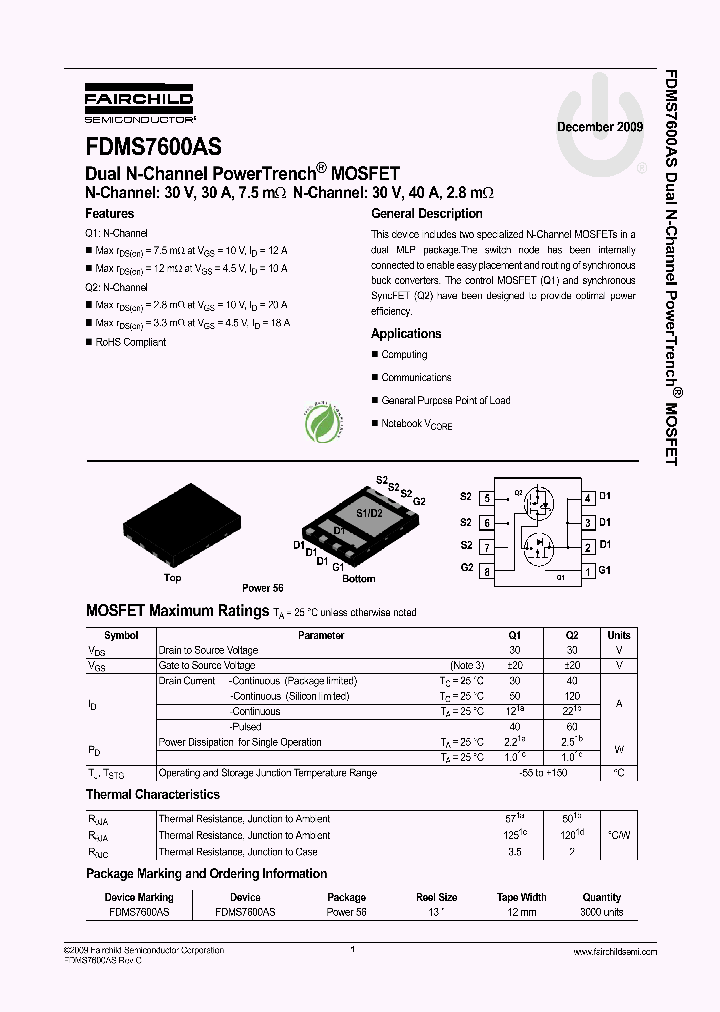 FDMS7600AS_5056815.PDF Datasheet