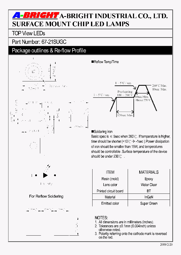 67-21SUGC09_5057631.PDF Datasheet