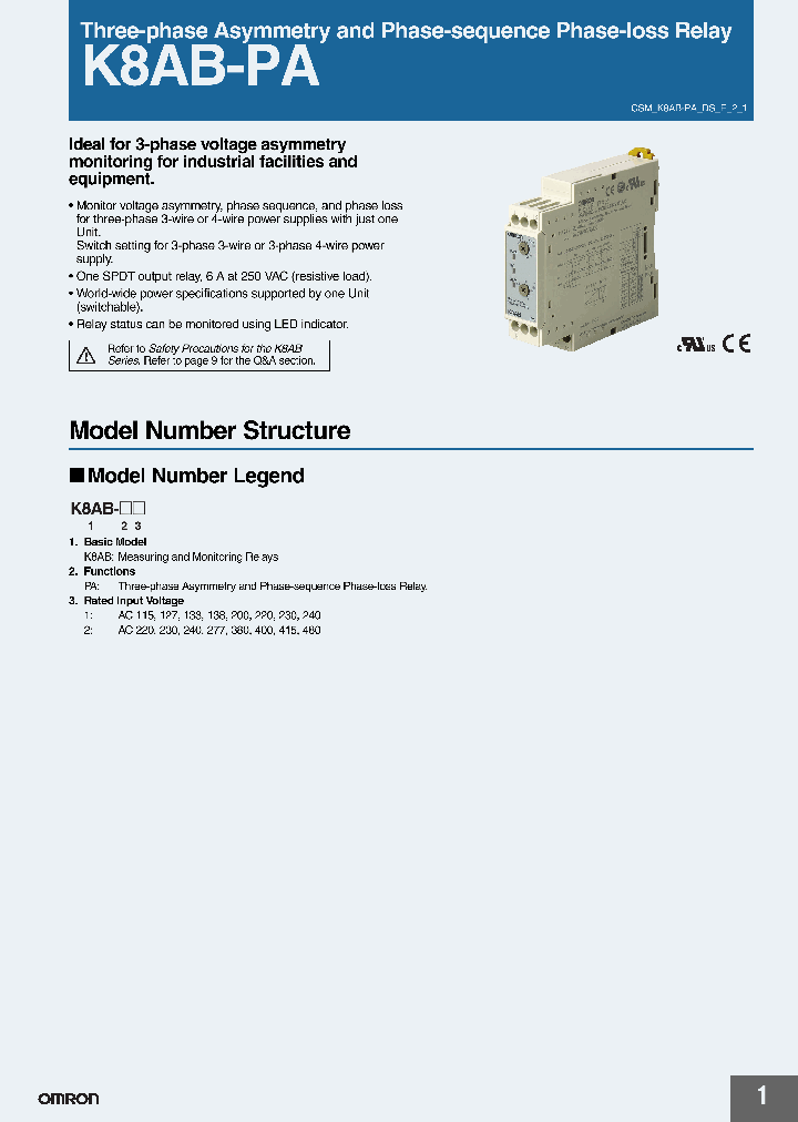 K8AB-PA1_5060298.PDF Datasheet