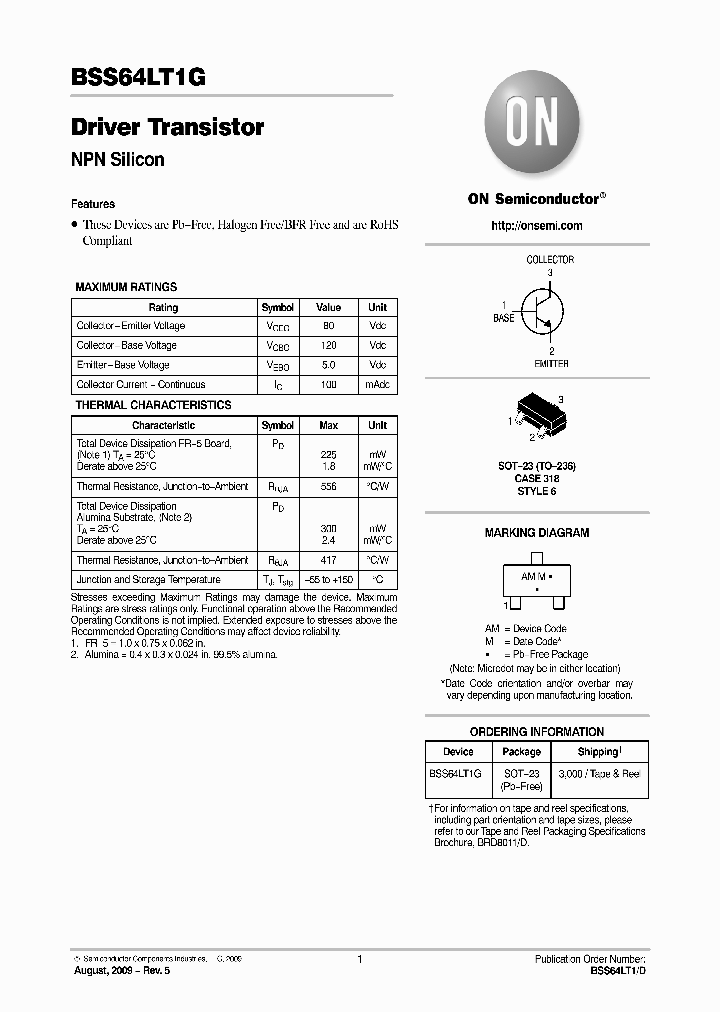 BSS64LT1D_5063637.PDF Datasheet