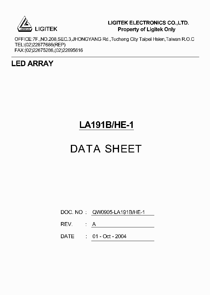 LA191B-HE-1_5063979.PDF Datasheet