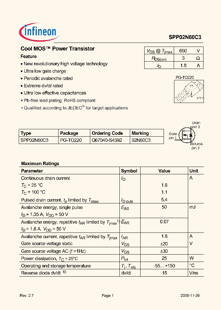 SPP02N60C3_5064958.PDF Datasheet