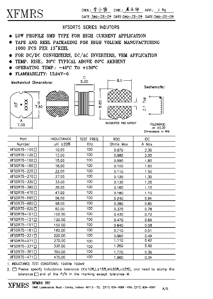 XFSDR75-270_5065169.PDF Datasheet