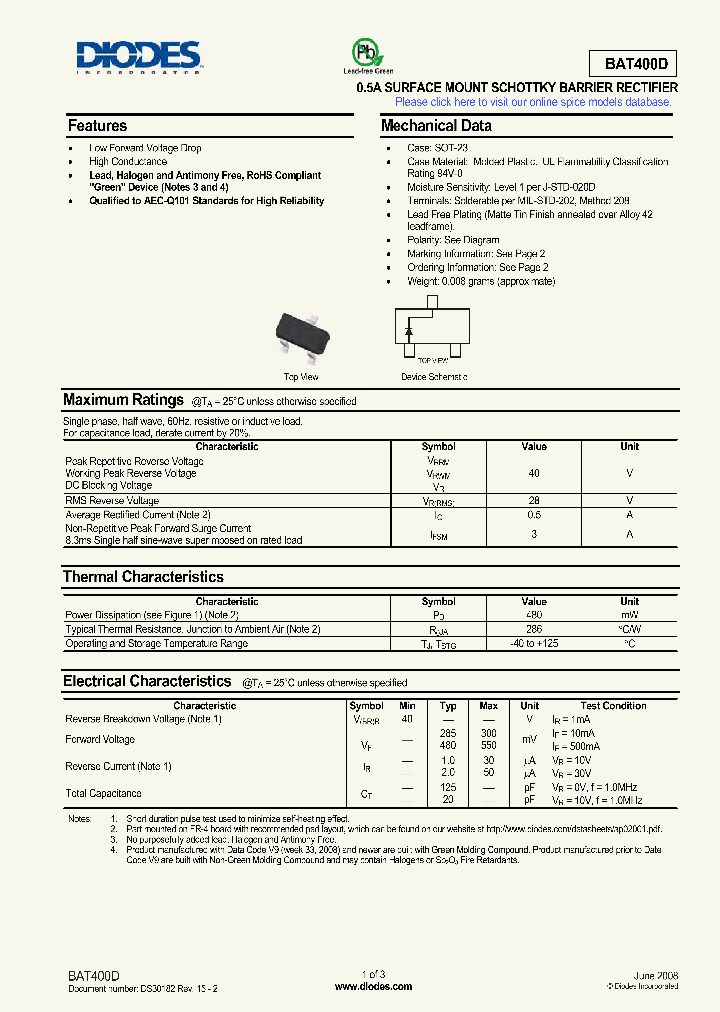 BAT400D-7-F_5067193.PDF Datasheet