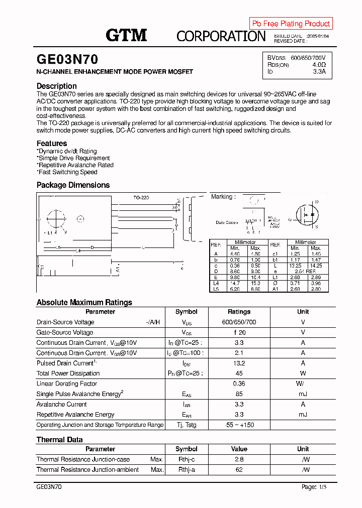 GE03N70_41.PDF Datasheet