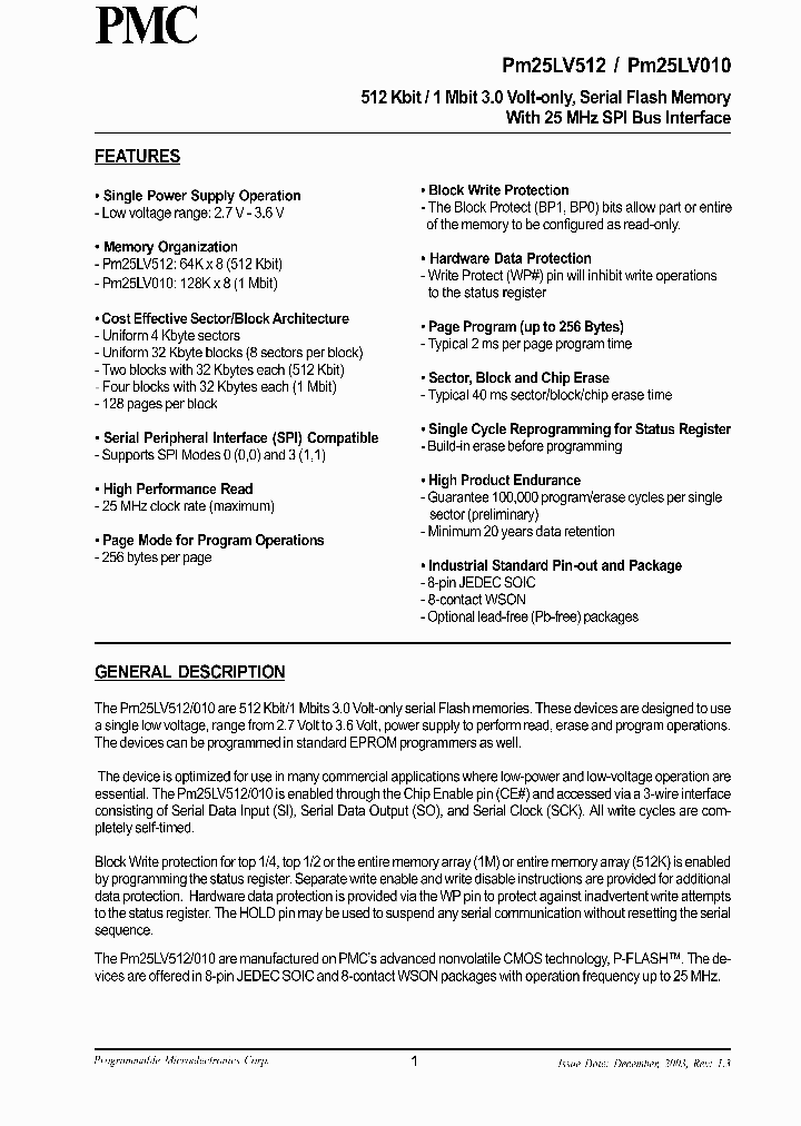 PM25LV010-25QC_5423.PDF Datasheet