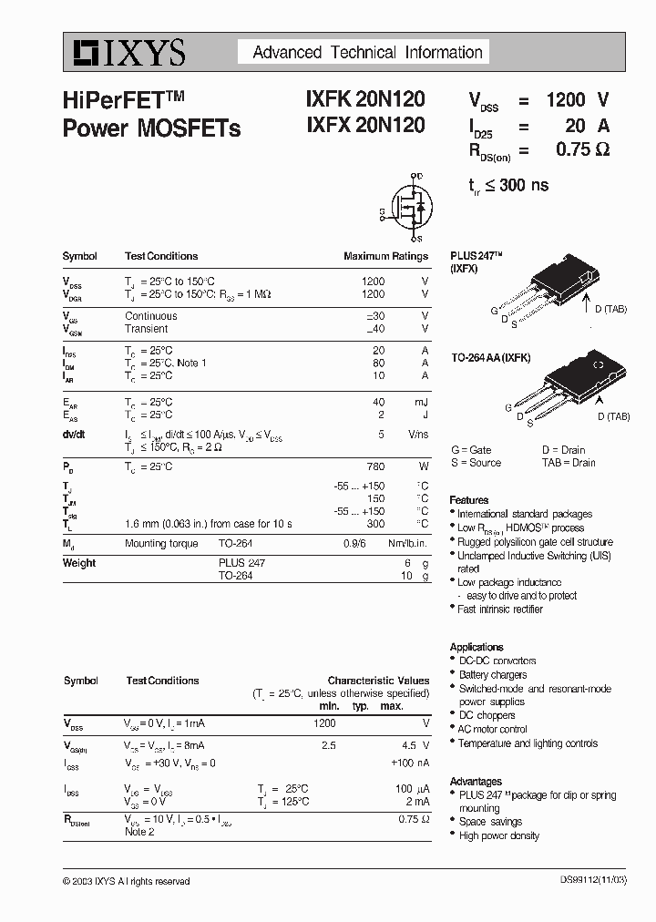 IXFK20N120_24658.PDF Datasheet