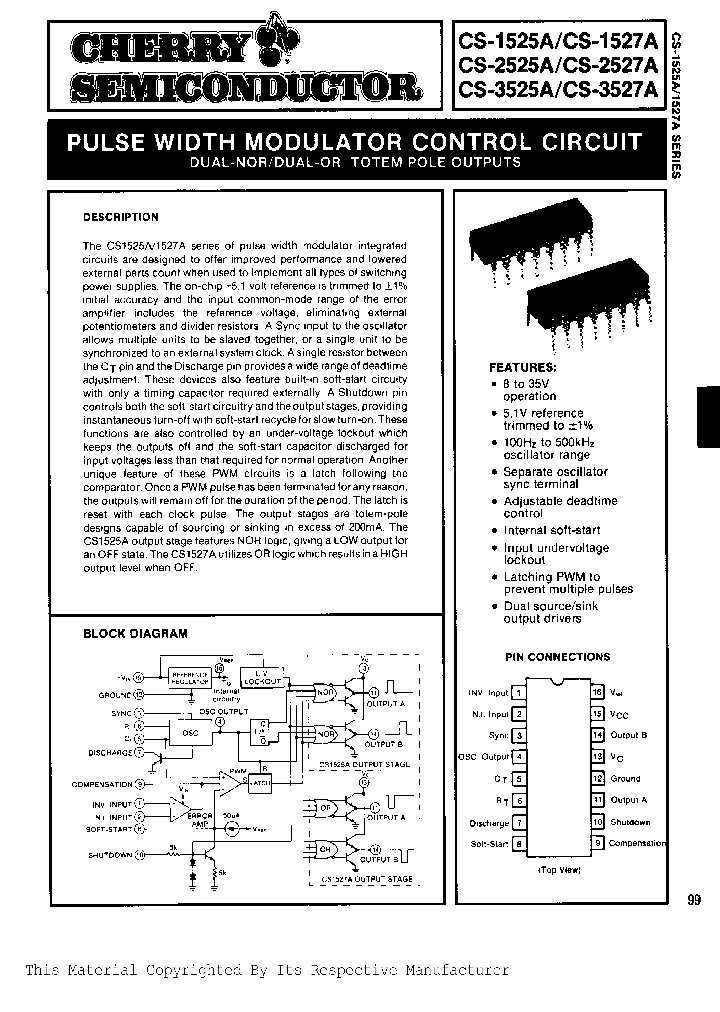CS-3525A_28769.PDF Datasheet Download --- IC-ON-LINE