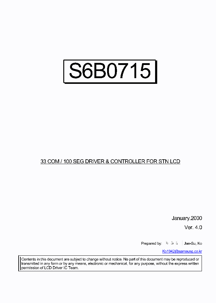 S6B0715_32074.PDF Datasheet