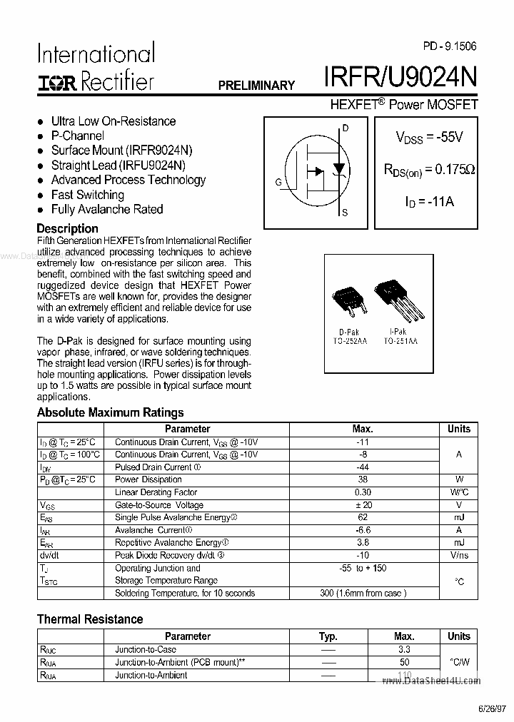 FR9024N_39211.PDF Datasheet