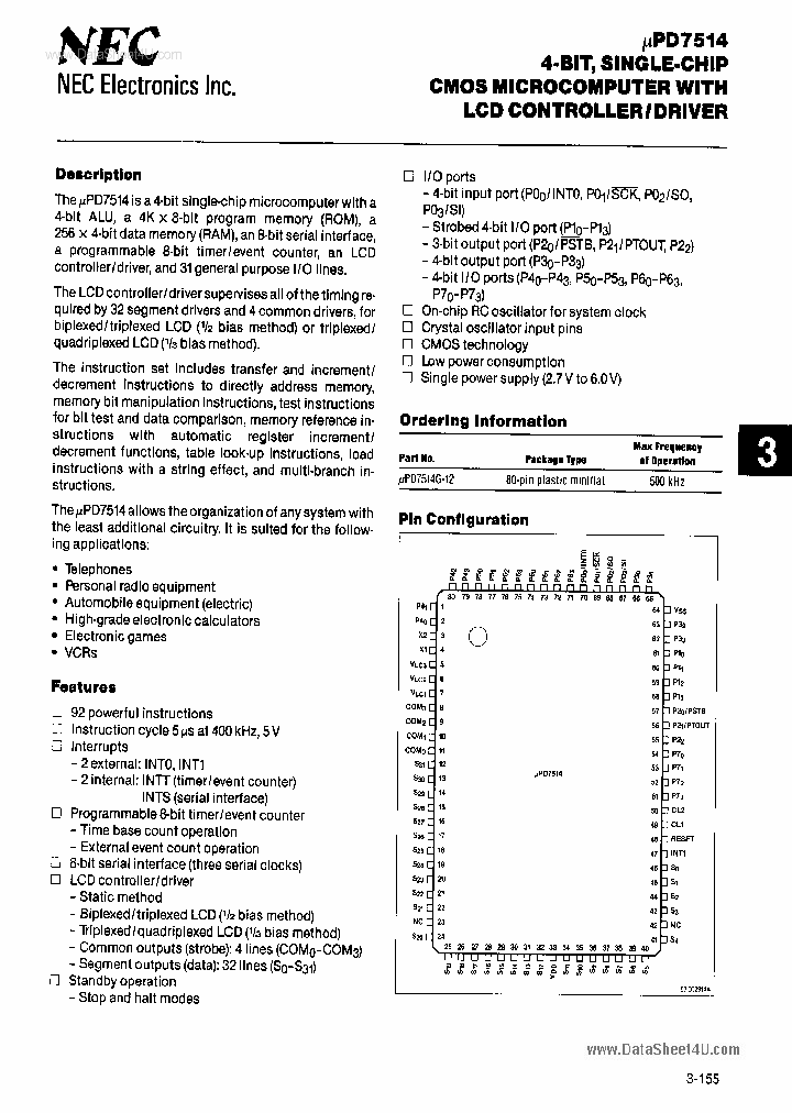 D7514G_40790.PDF Datasheet Download --- IC-ON-LINE