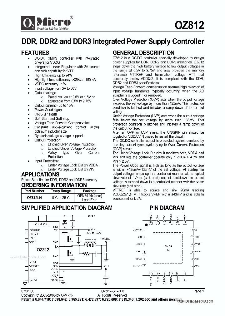 OZ812_40850.PDF Datasheet
