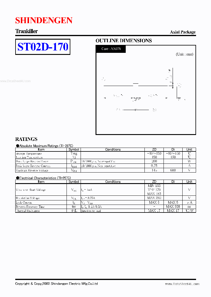 ST02D-170_42337.PDF Datasheet Download --- IC-ON-LINE