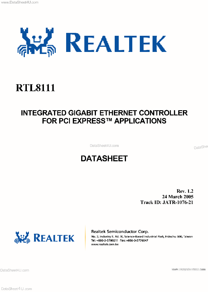 RTL8111_42987.PDF Datasheet Download --- IC-ON-LINE