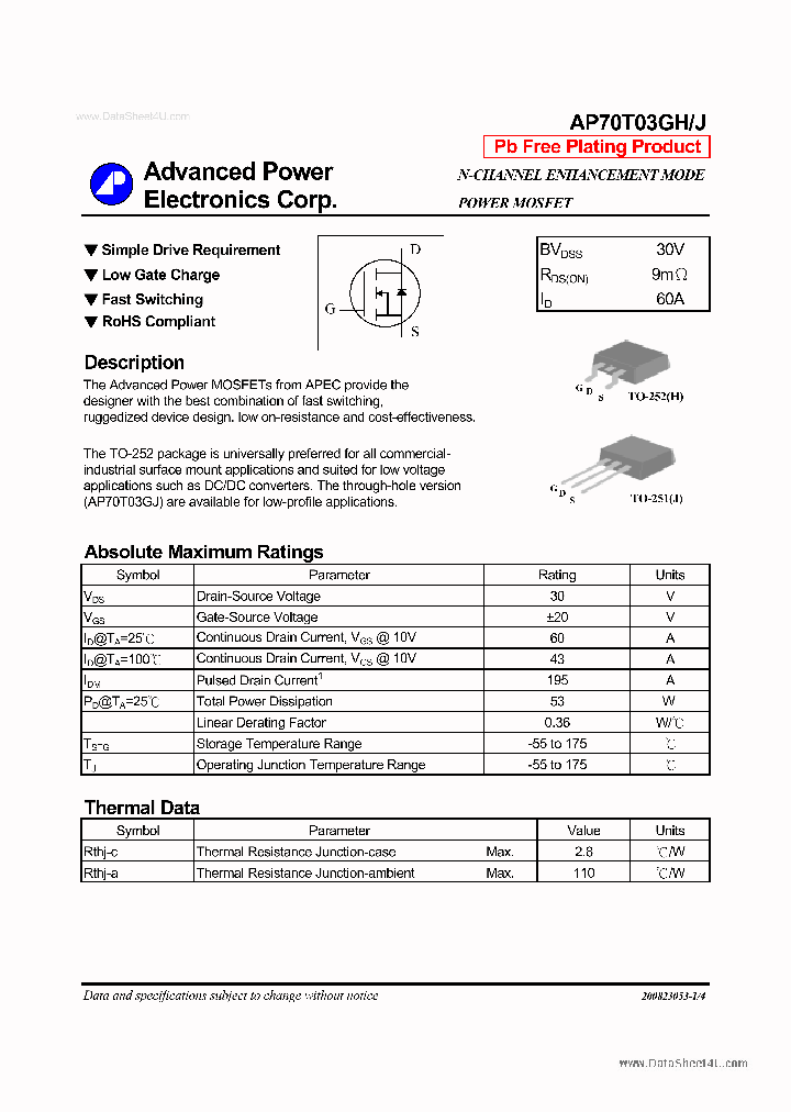 70T03GH_70446.PDF Datasheet Download --- IC-ON-LINE