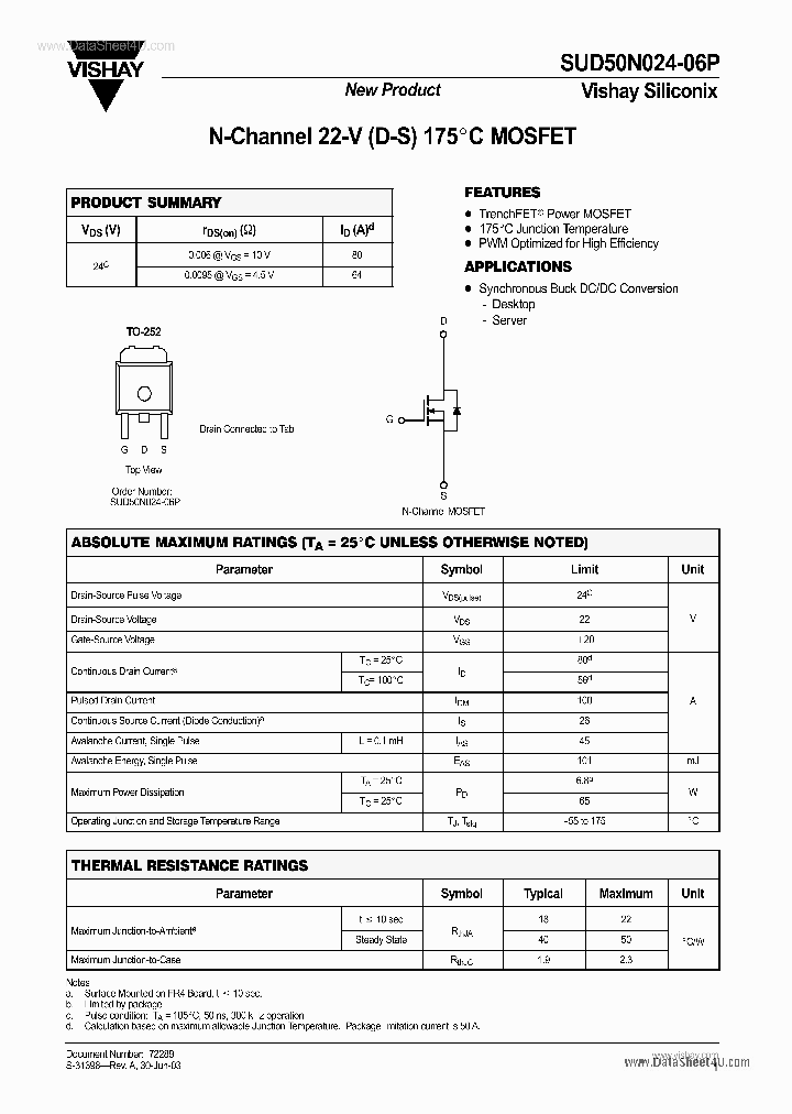 50N024_71167.PDF Datasheet Download --- IC-ON-LINE