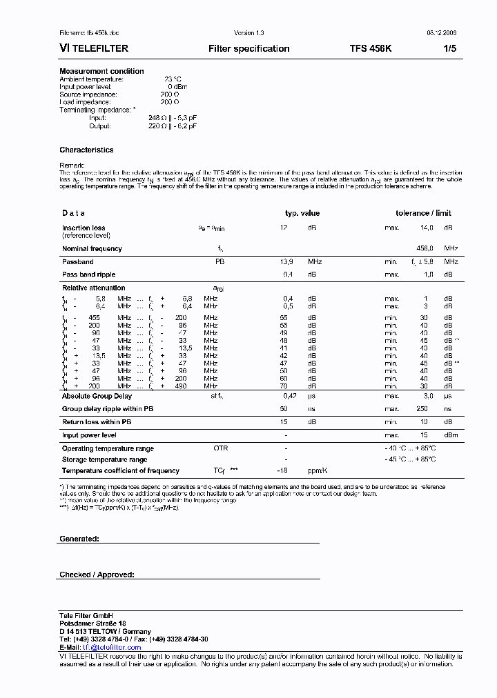 TFS456K_74778.PDF Datasheet