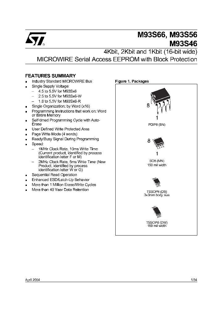 M93S56-WMN6_77007.PDF Datasheet