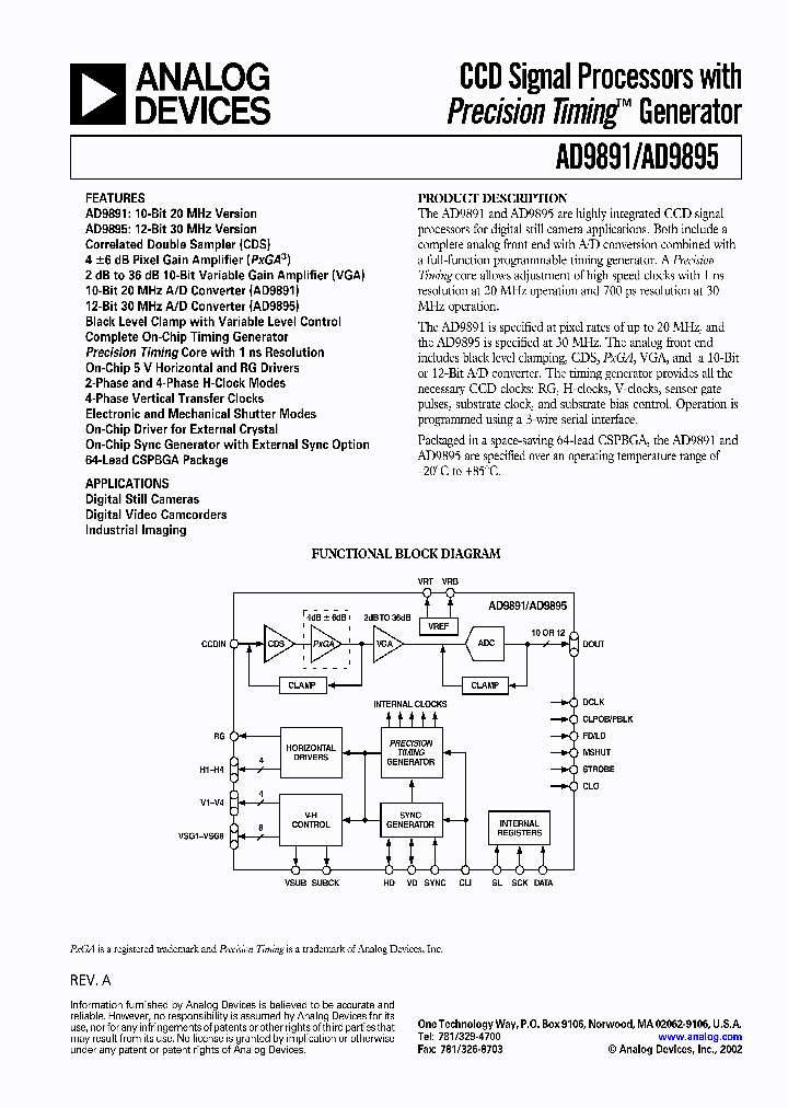 AD9891_85265.PDF Datasheet
